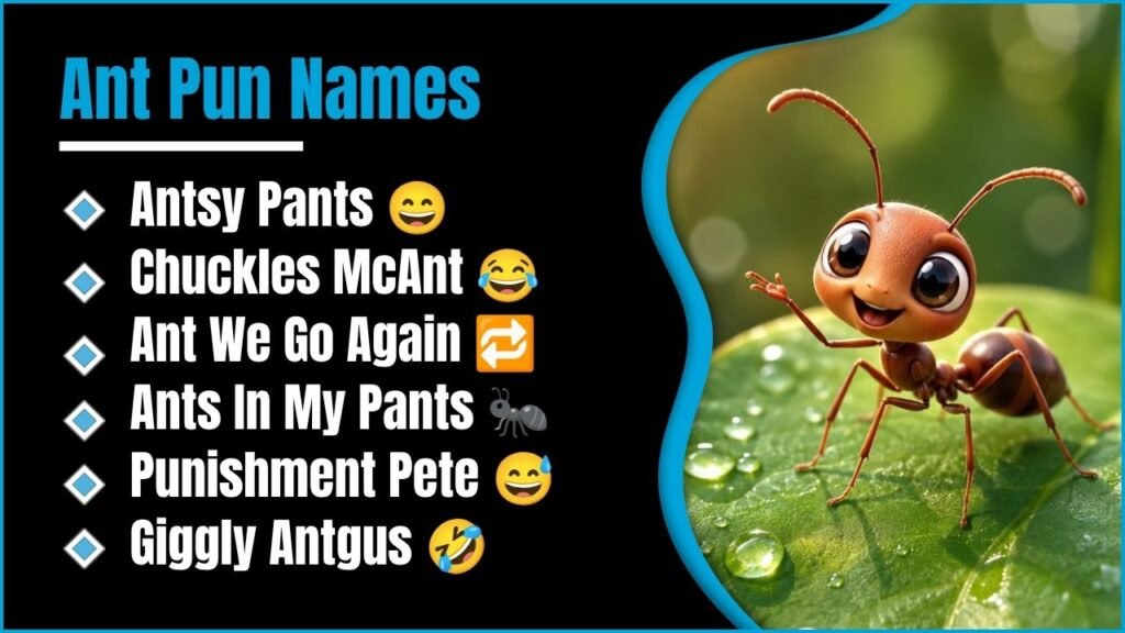 214+ Ant Pun Names That Are Surprisingly Funny, Cute, Clever And Impossible To Forget 😄