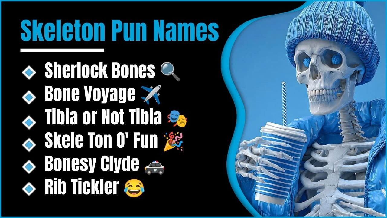 292+ Skeleton Pun Names That Are So Funny You’ll Be Dying To Read Them All 😄💀