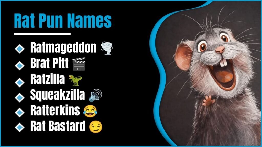301+ Rat Pun Names That Are So Funny You’ll Want to Steal Them 😄✨