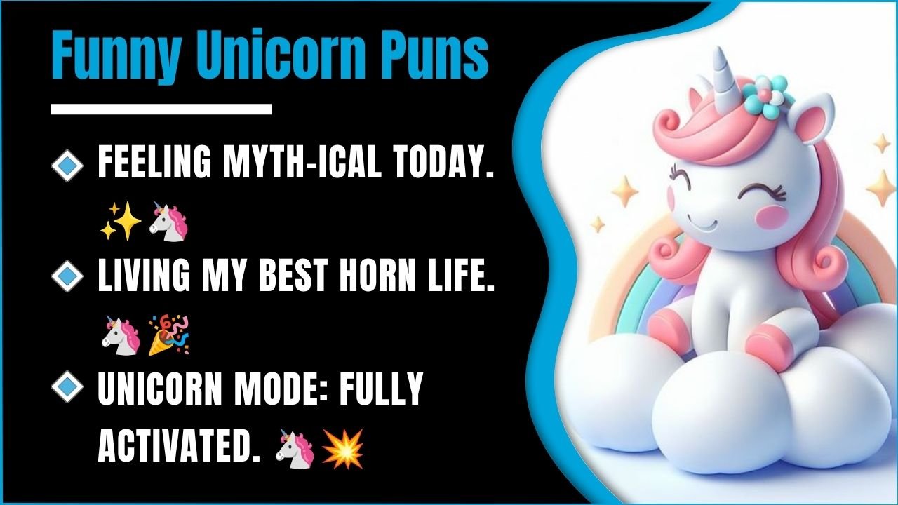 327+ Unicorn Puns That’ll Make You Laugh, Sparkle & Say “Wait… That’s Genius!” 🦄😂