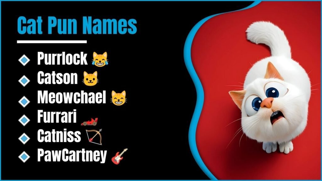 329+ Cat Pun Names That Will Make You Laugh Out Loud 😹 The Funniest Feline Picks You Did Not See Coming