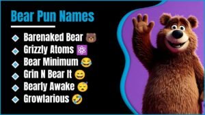 420+ Bear Pun Names That Are Beary Funny 🐻😂 You Won't Believe These Clever Picks