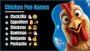 499+ Chicken Pun Names That Are So Funny You Will Be Clucking All Day😄