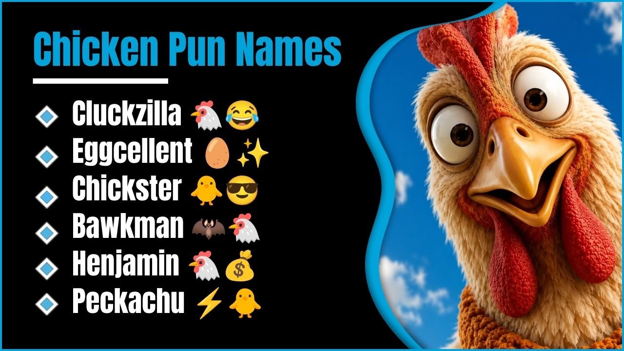 499+ Chicken Pun Names That Are So Funny You Will Be Clucking All Day😄