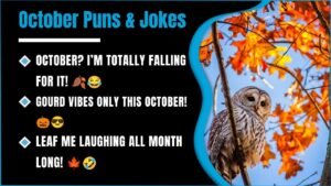 238+ Funny October Puns That Will Leaf You Laughing All Month Long 😂🍂 